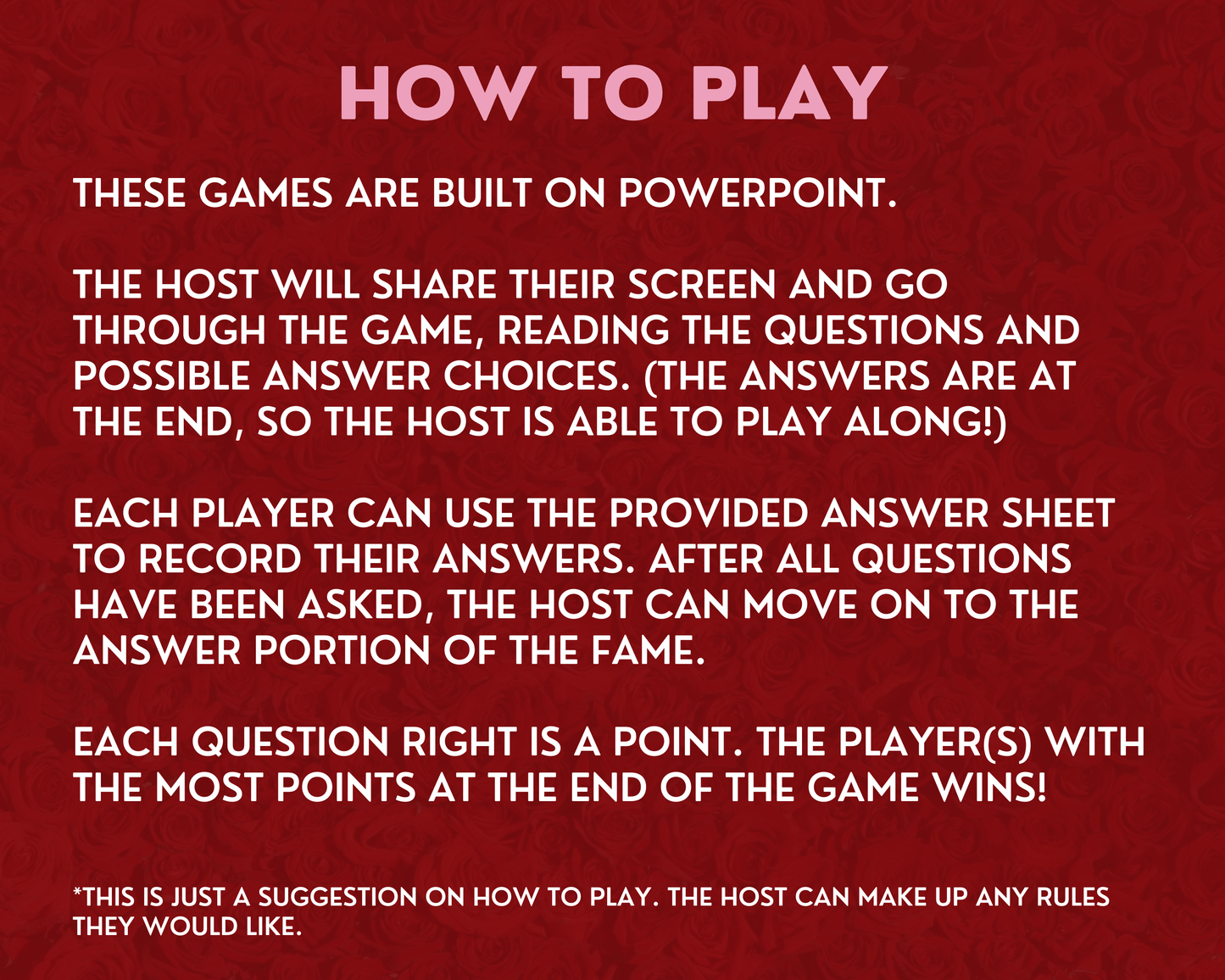 VALENTINE'S DAY GAME BUNDLE PACK