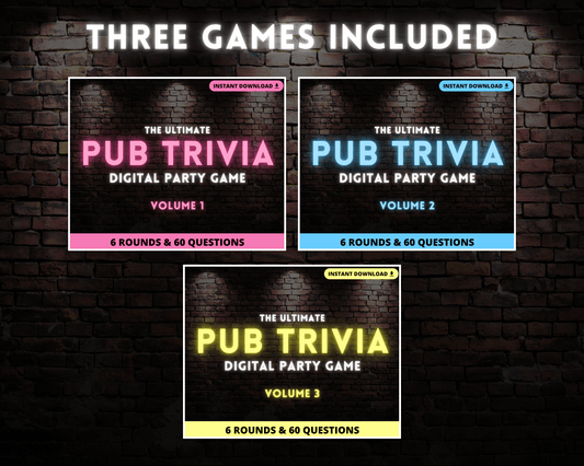 Pub Trivia Digital Game Bundle (Volumes 1-3)