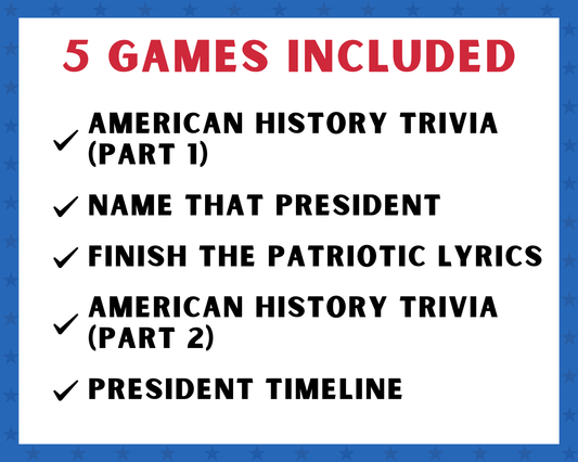 American Trivia Party Game Bundle