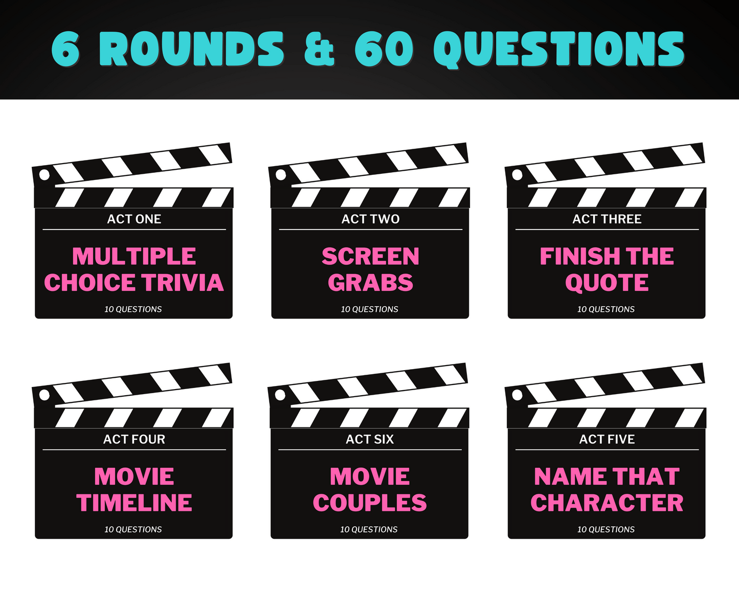 90's Movie Trivia Digital Game