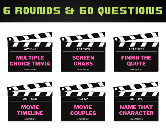 2000's Movie Trivia Digital Game