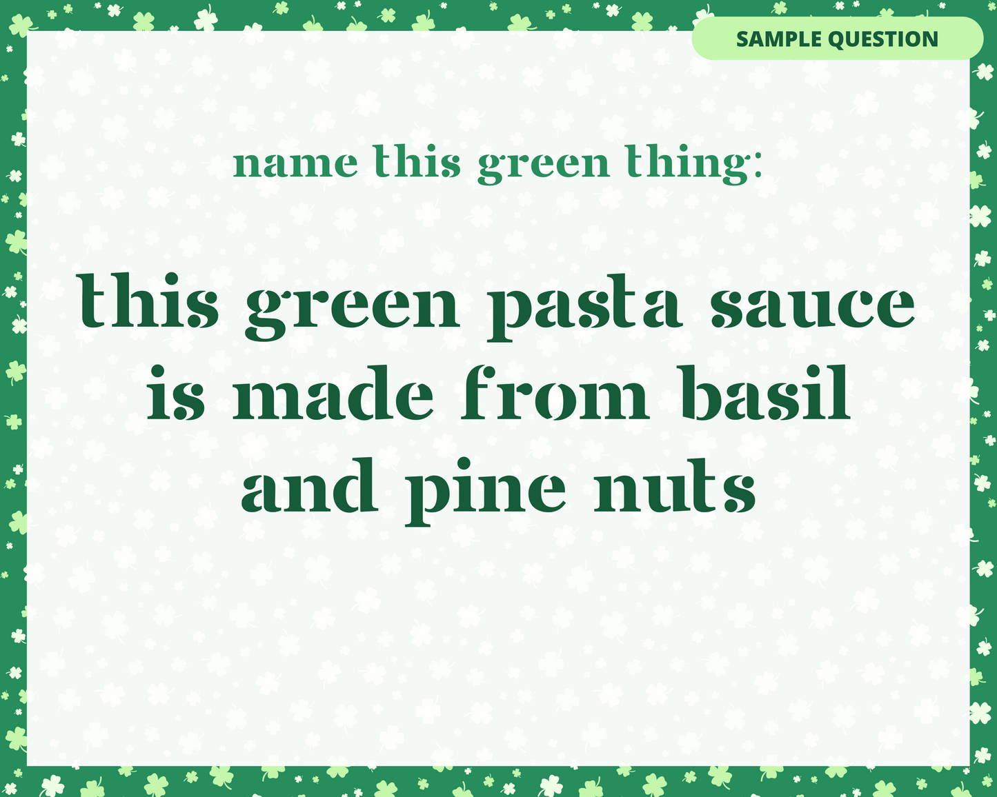 ST. PATRICK'S DAY TRIVIA PRINTABLE GAME