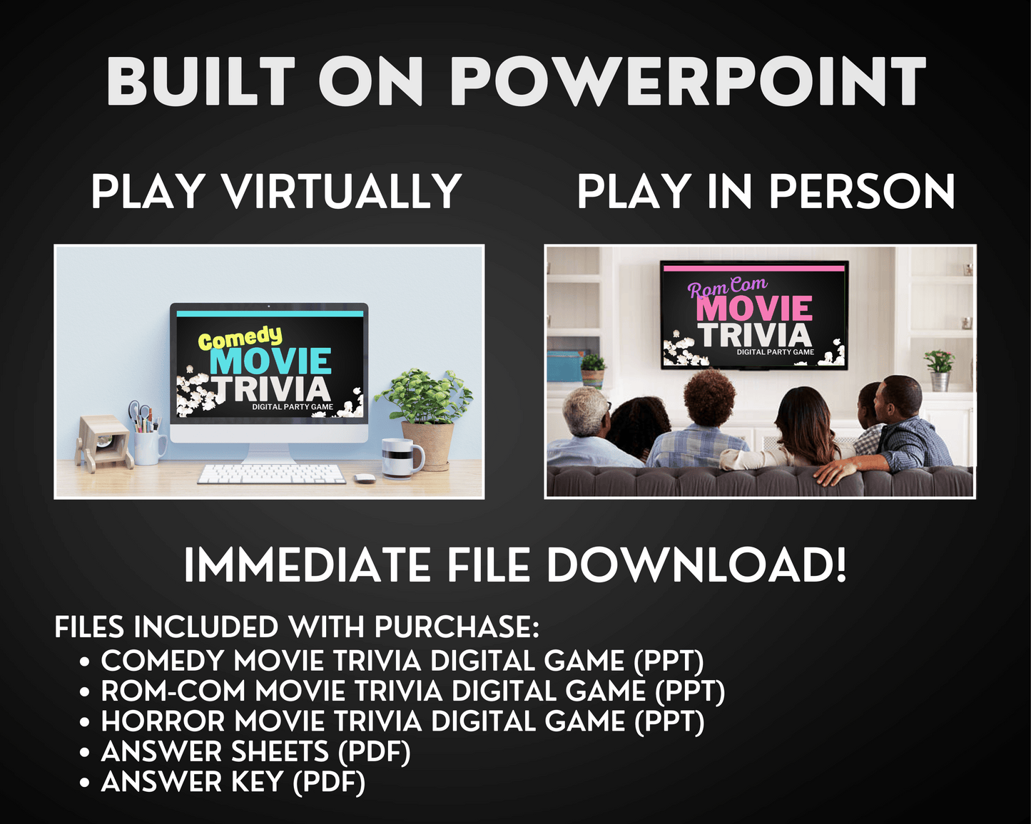 MOVIE GENRE TRIVIA BUNDLE PACK