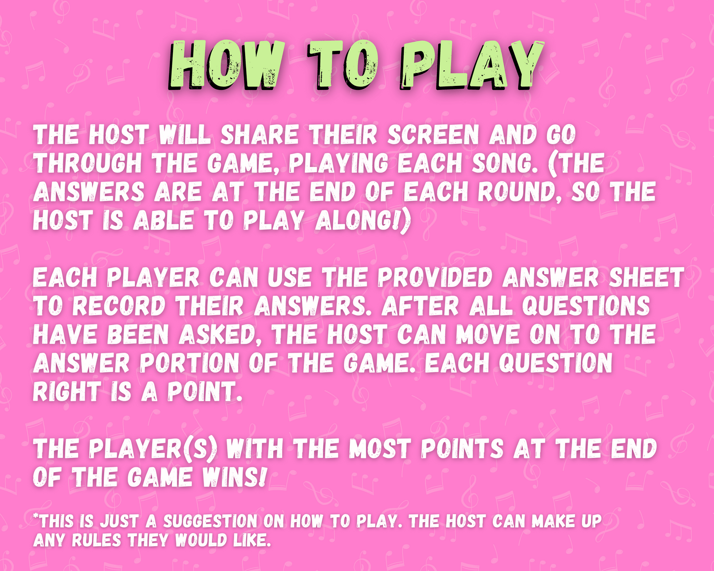 FINISH THE LYRICS DIGITAL PARTY GAME