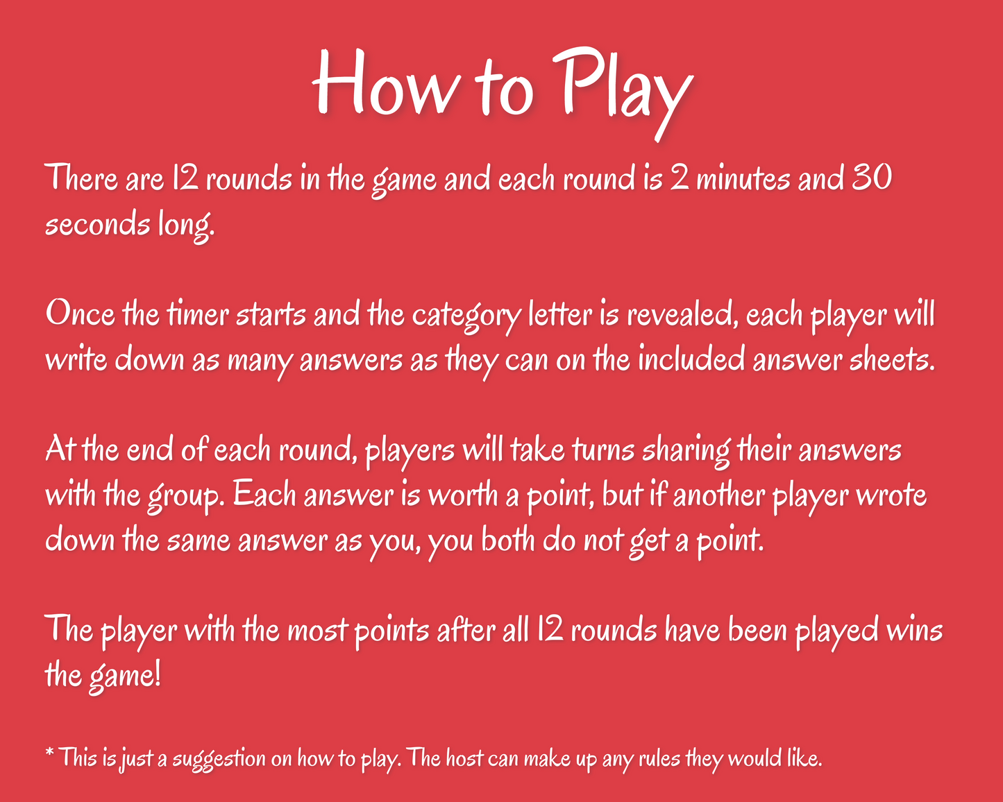 SCATTERGORIES DIGITAL GAME (VOL. 1)