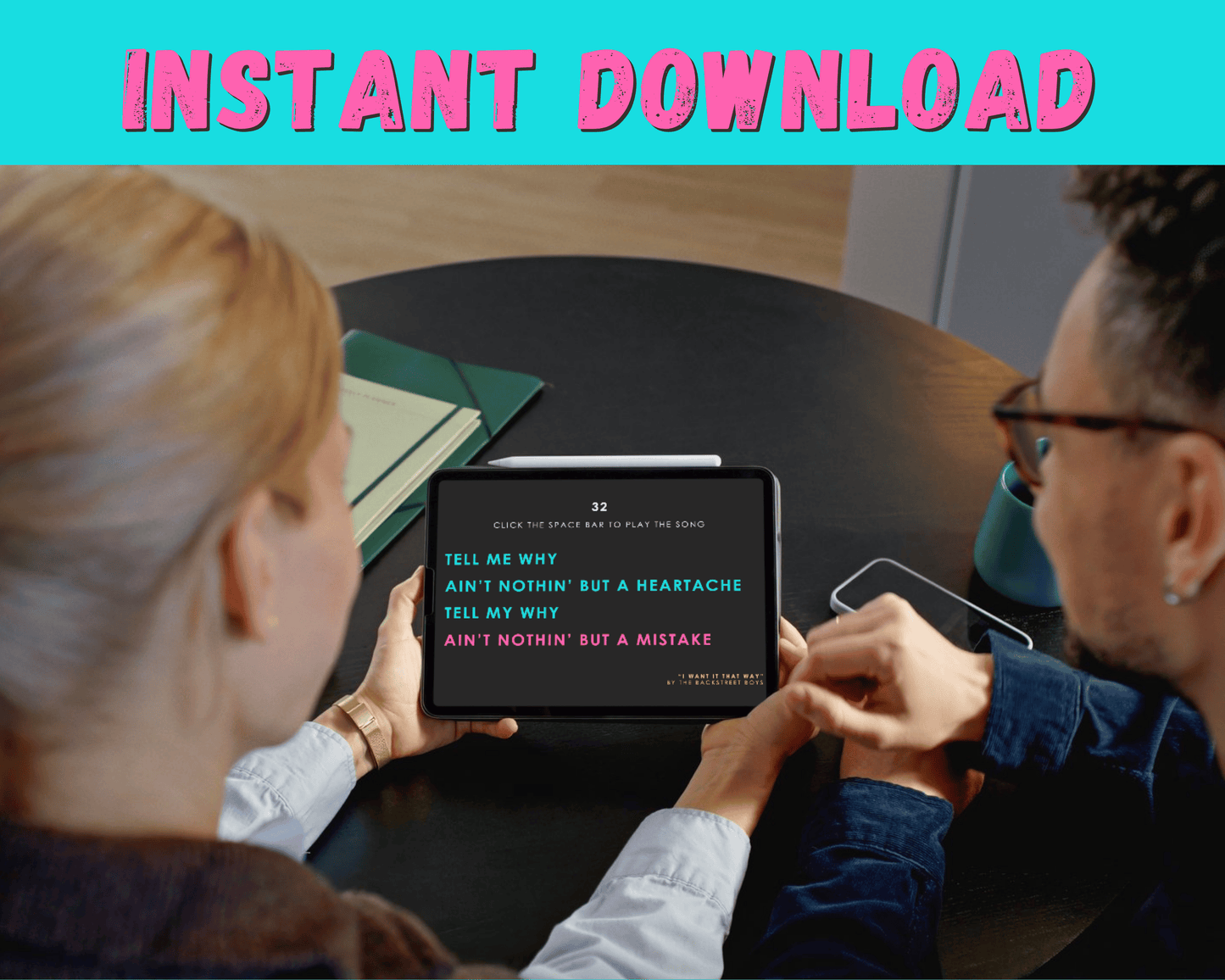 Finish the 90's Lyrics Digital Trivia Game