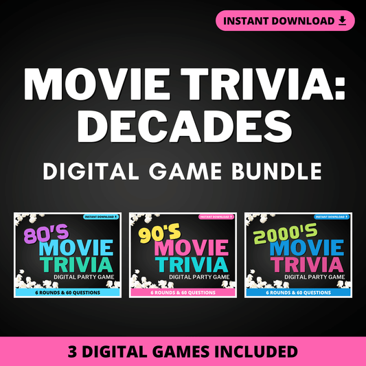 Movie Trivia Digital Game Bundle - Decade Edition