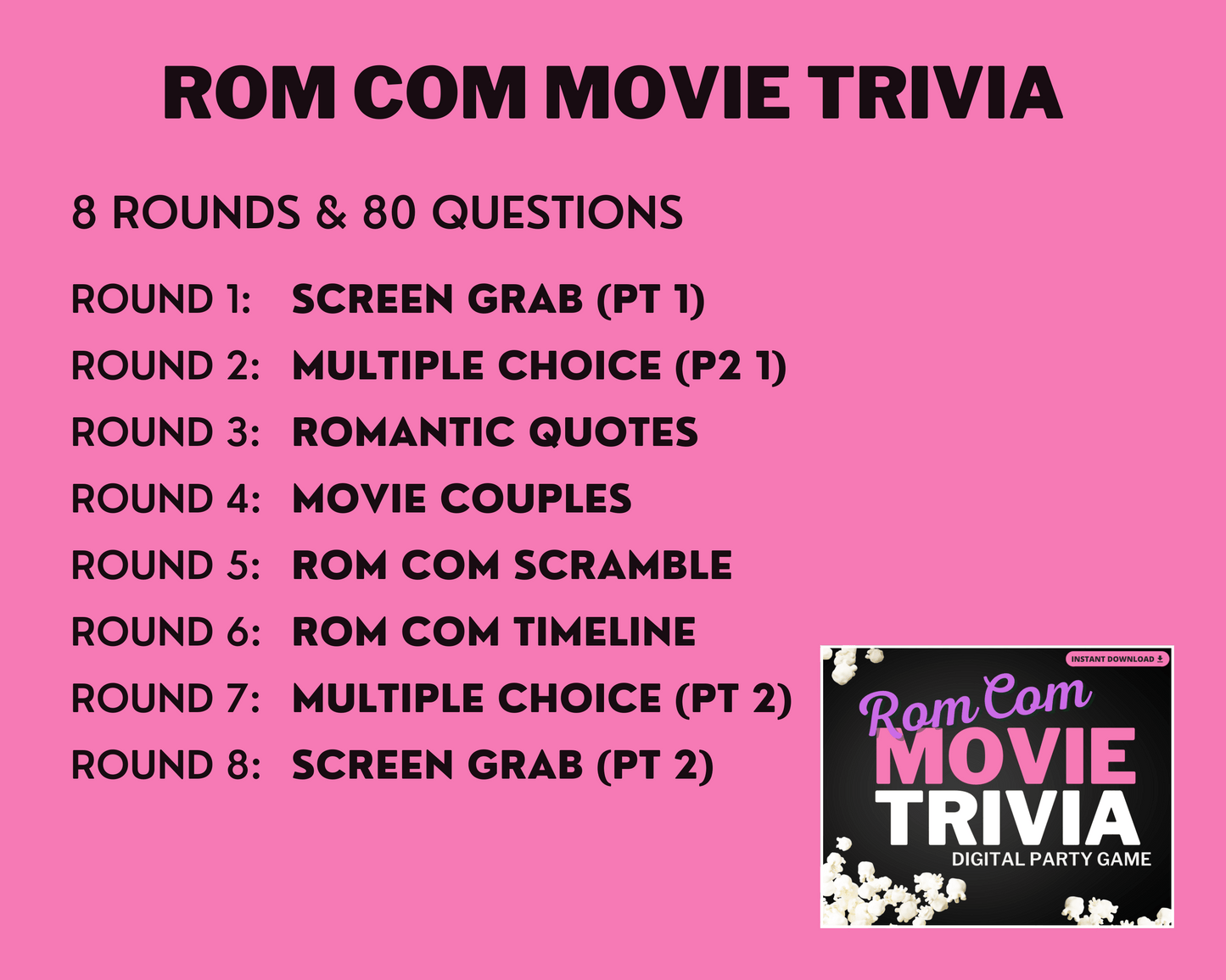 MOVIE GENRE TRIVIA BUNDLE PACK