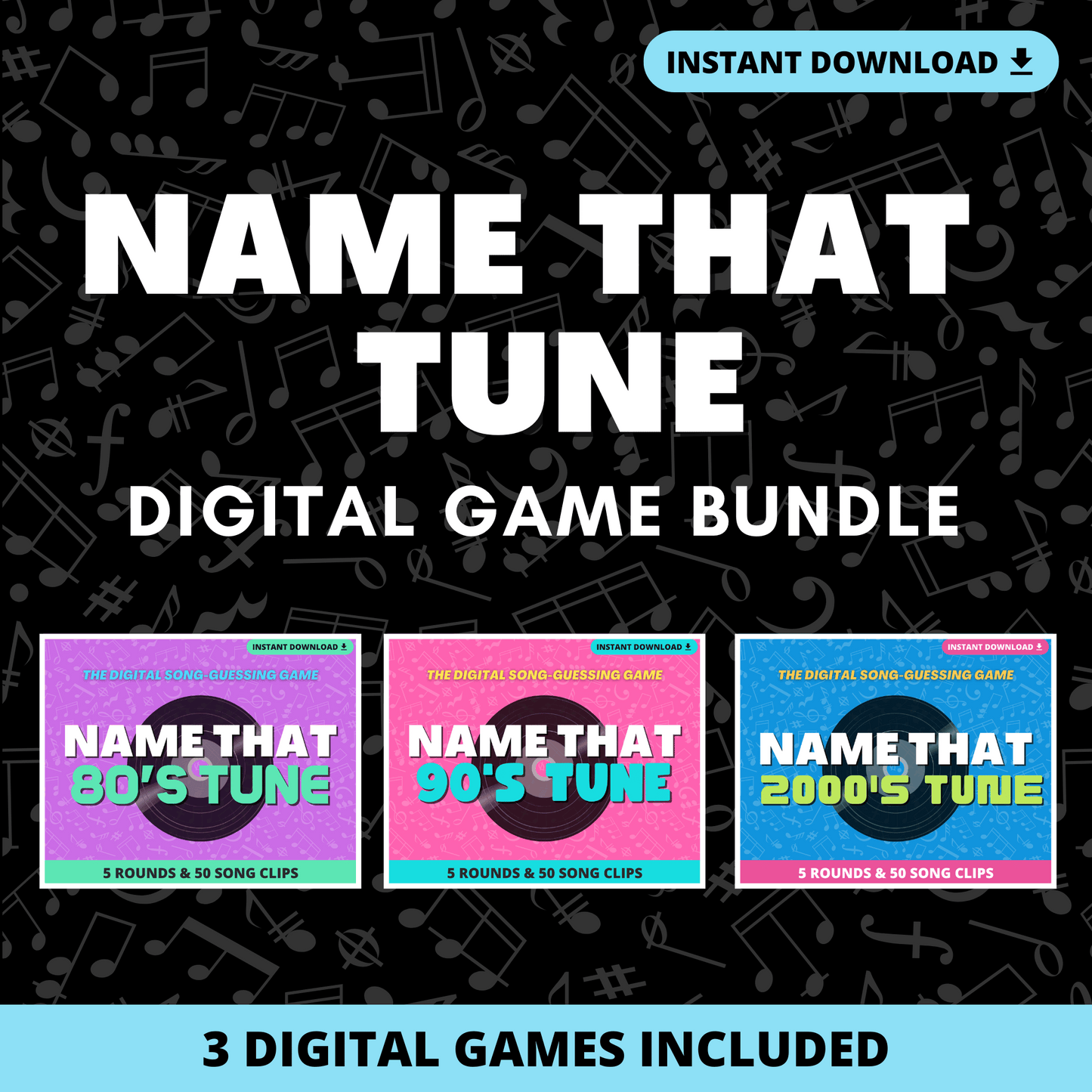 Name That Tune Digital Game Bundle - Decade Edition