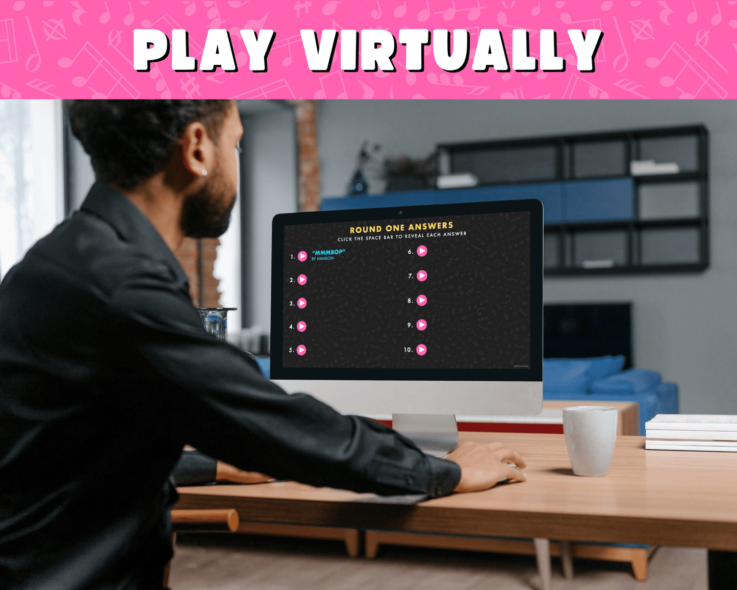 Name That 90's Tune Digital Trivia Game