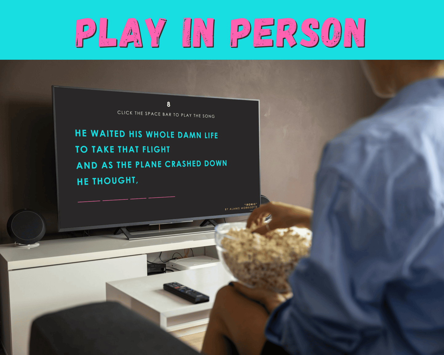 Finish the 90's Lyrics Digital Trivia Game