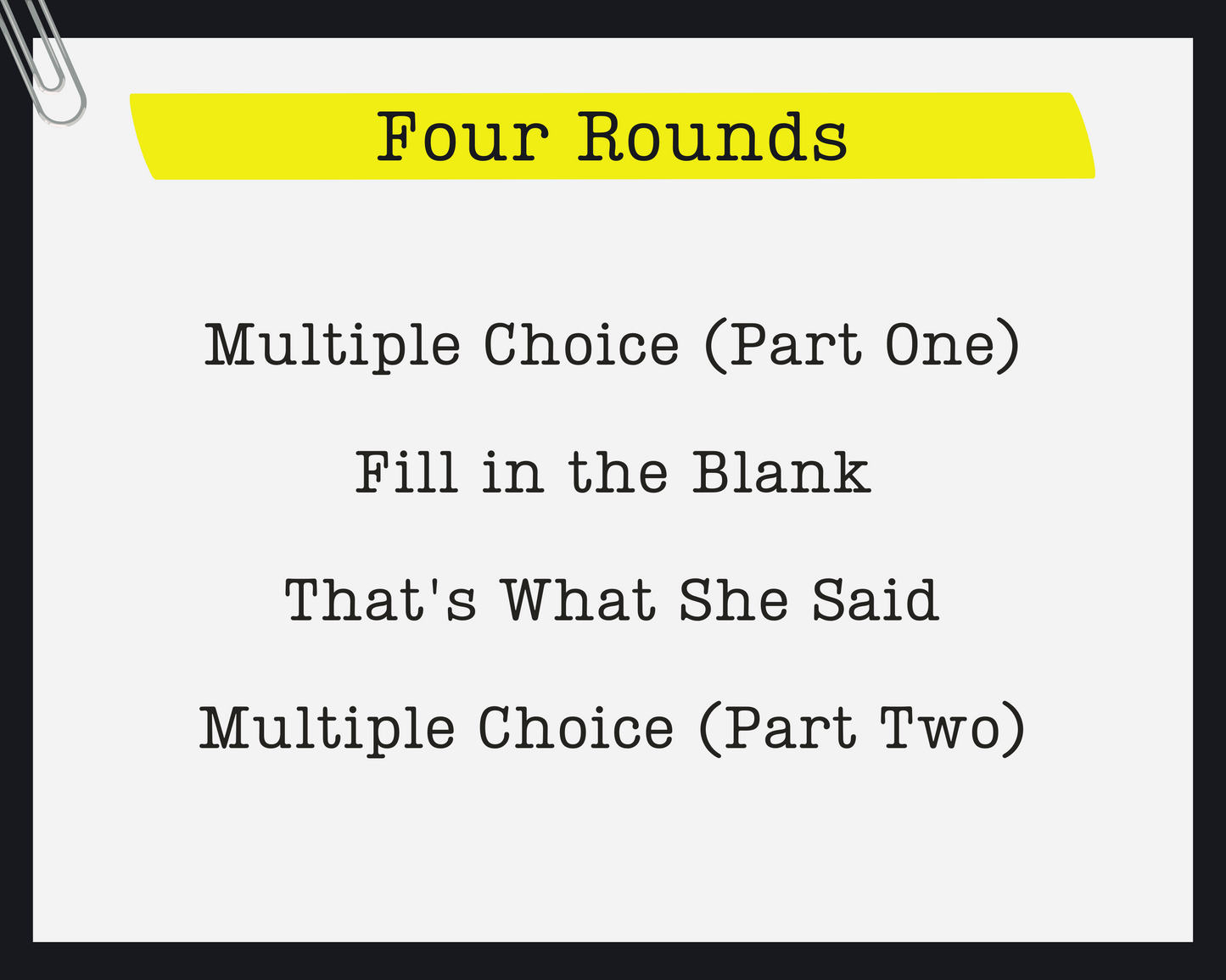 THE OFFICE PRINTABLE TRIVIA GAME