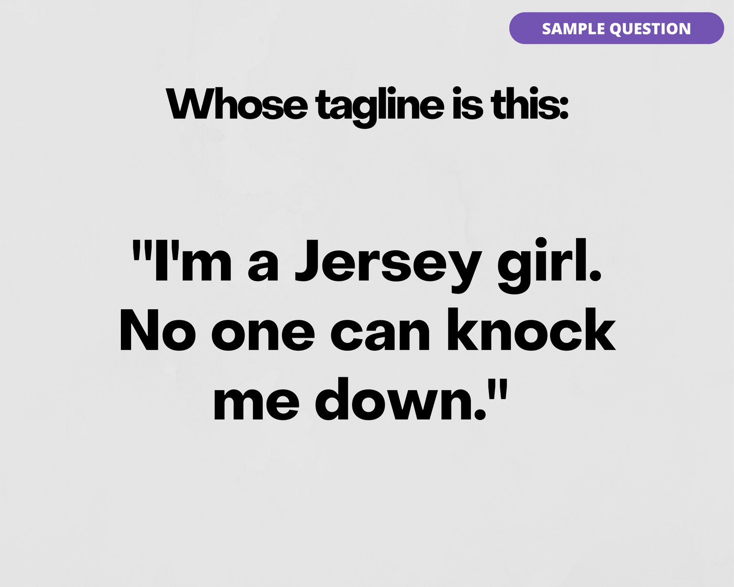 THE REAL HOUSEWIVES OF NEW JERSEY DIGITAL TRIVIA GAME