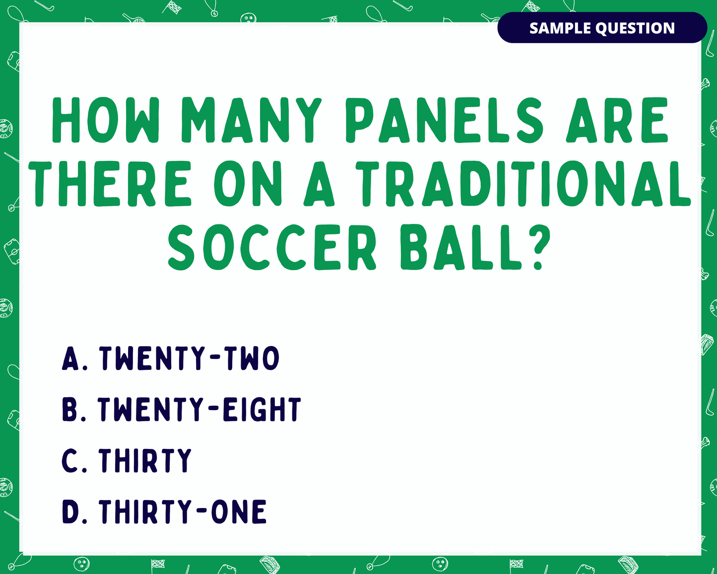 SPORTS TRIVIA Printable Game