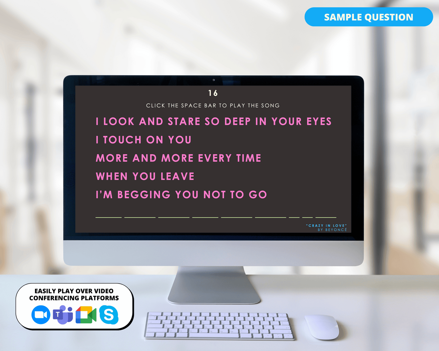 FINISH THE LYRICS DIGITAL PARTY GAME