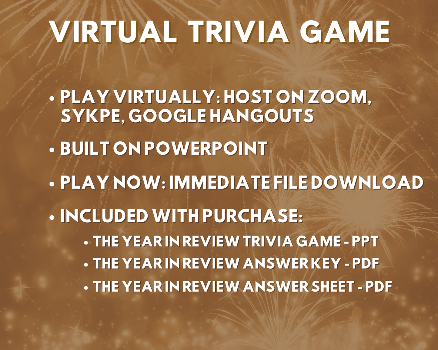 2021 YEAR IN REVIEW Digital Trivia Game