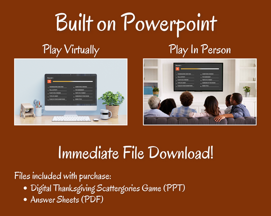 THANKSGIVING SCATTERGORIES DIGITAL GAME