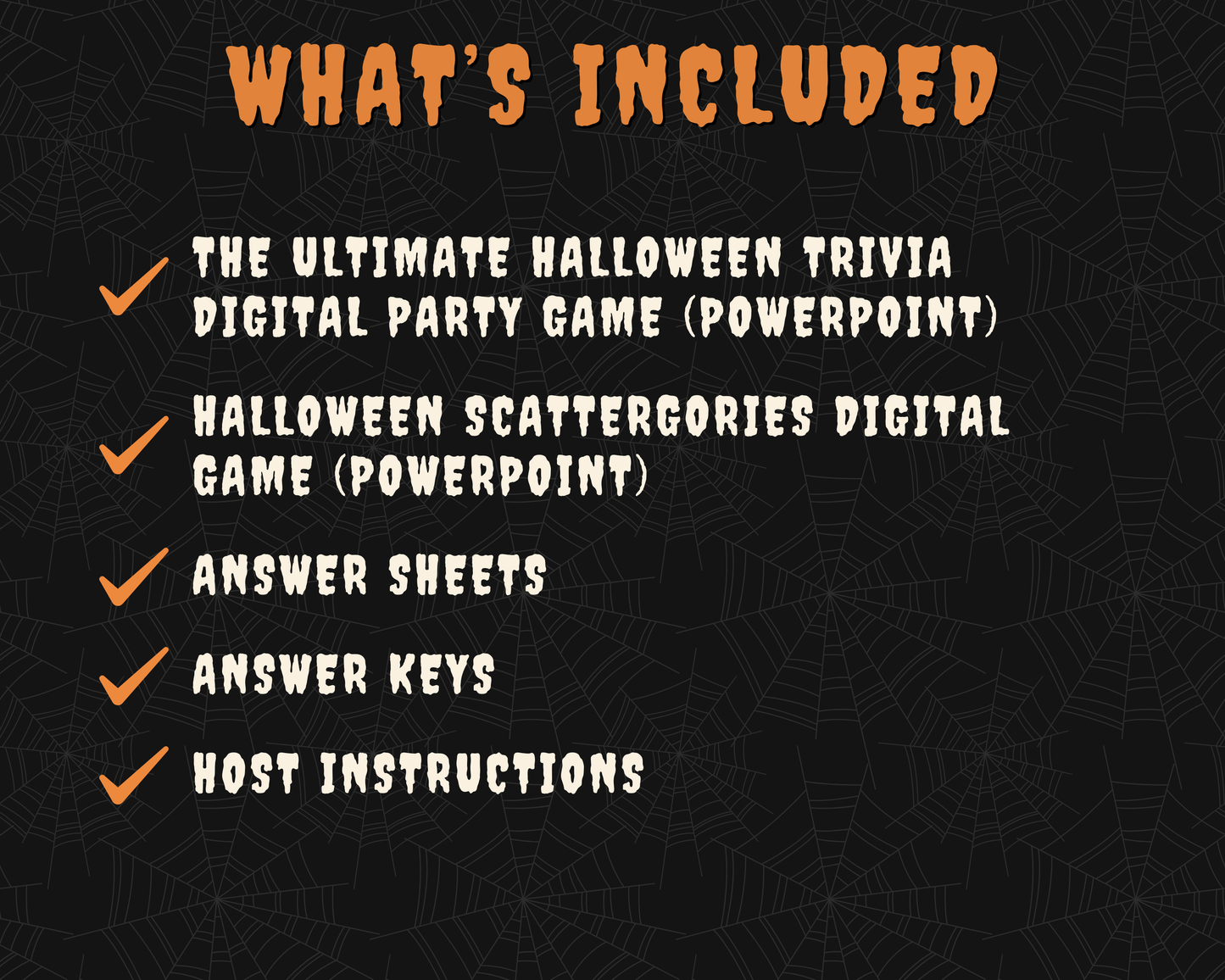 Halloween Party Game Bundle