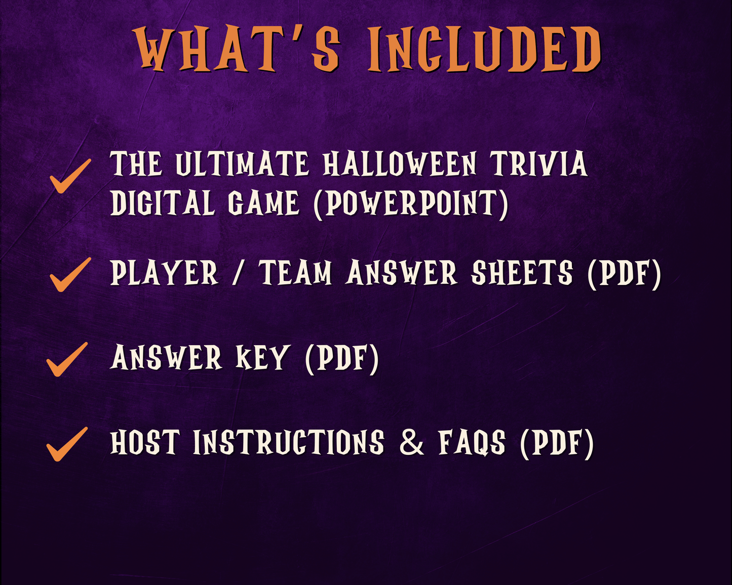 Halloween Trivia Digital Party Game