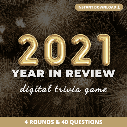 2021: Year in Review Digital Trivia Game