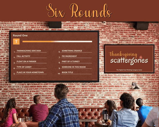 Thanksgiving Scattergories Digital Game