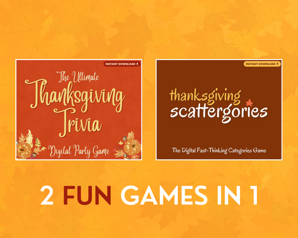 THANKSGIVING TRIVIA GAME BUNDLE PACK