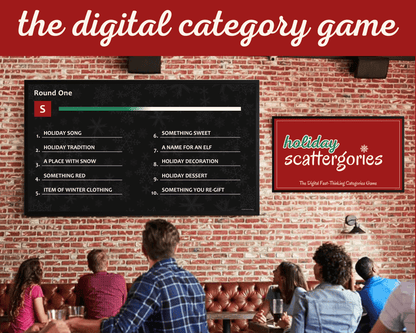 Holiday Scattergories Digital Party Game