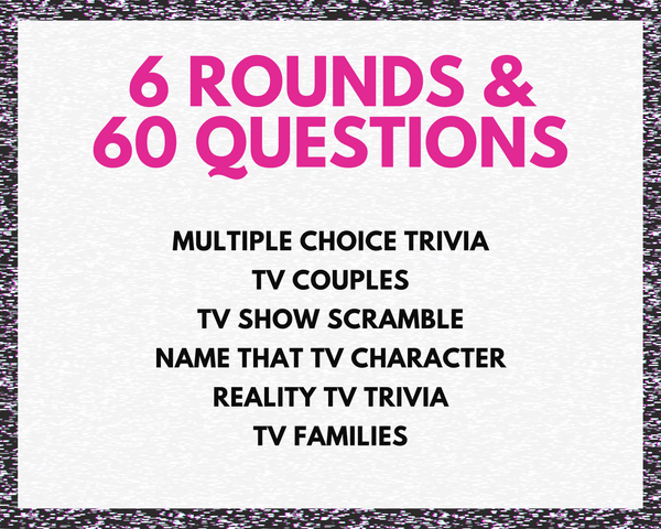 TELEVISION TRIVIA PRINTABLE GAME