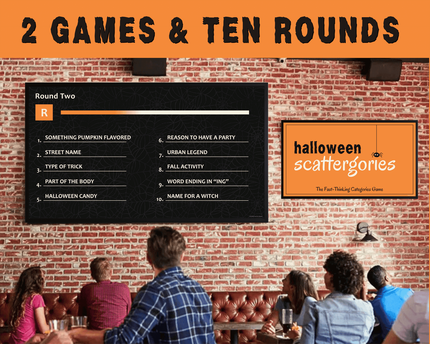 Halloween Scattergories Digital Game