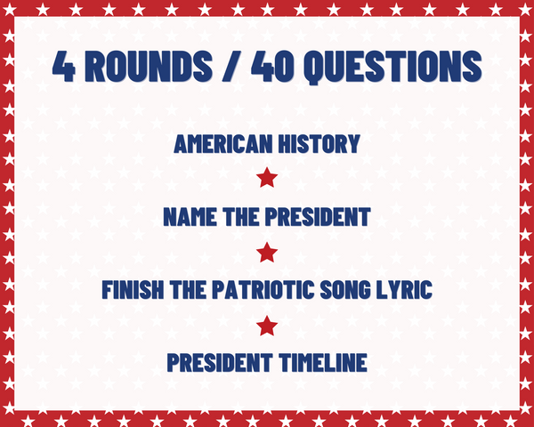 PROUD TO BE AN AMERICAN PRINTABLE TRIVIA GAME