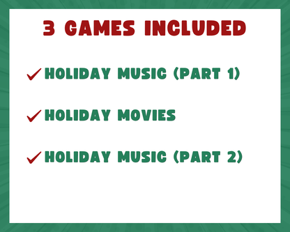 Holiday Emoji Printable Party Game Bundle