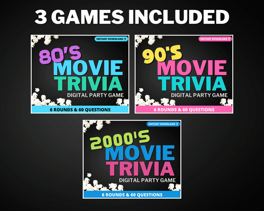 Movie Trivia Digital Game Bundle - Decade Edition