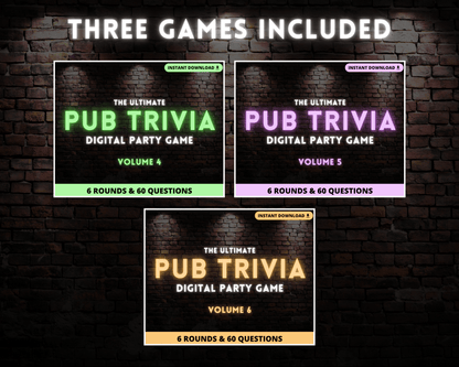 Pub Trivia Digital Game Bundle (Volumes 4-6)