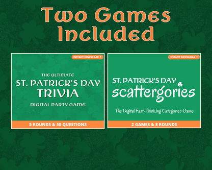 St. Patrick's Day Party Game Bundle