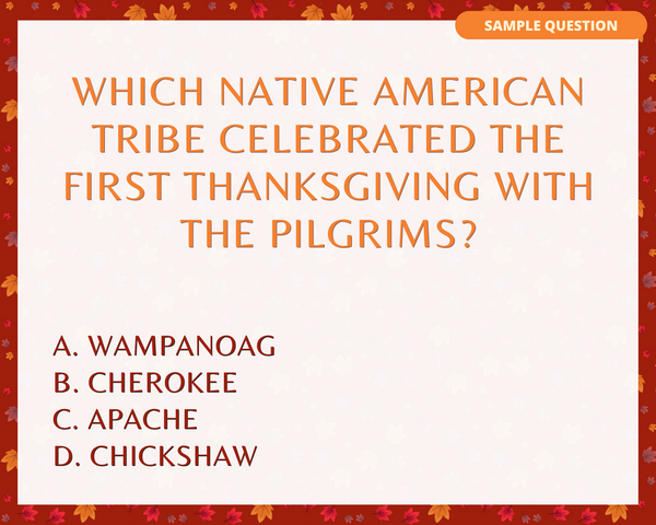 THANKSGIVING TRIVIA PRINTABLE GAME