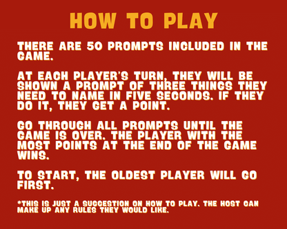 FIVE SECOND RULE DIGITAL PARTY GAME