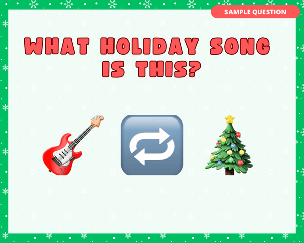 HOLIDAY EMOJI PHRASE PRINTABLE TRIVIA GAME