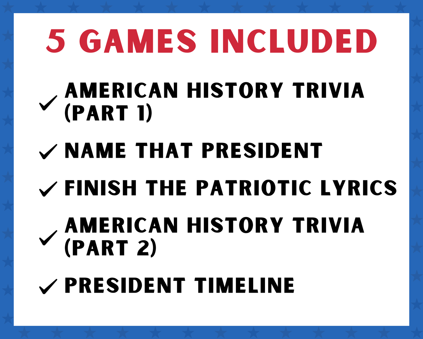 American Trivia Party Game Bundle