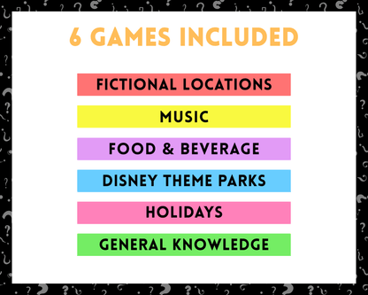 Pub Trivia Party Game Bundle (Volume 6)