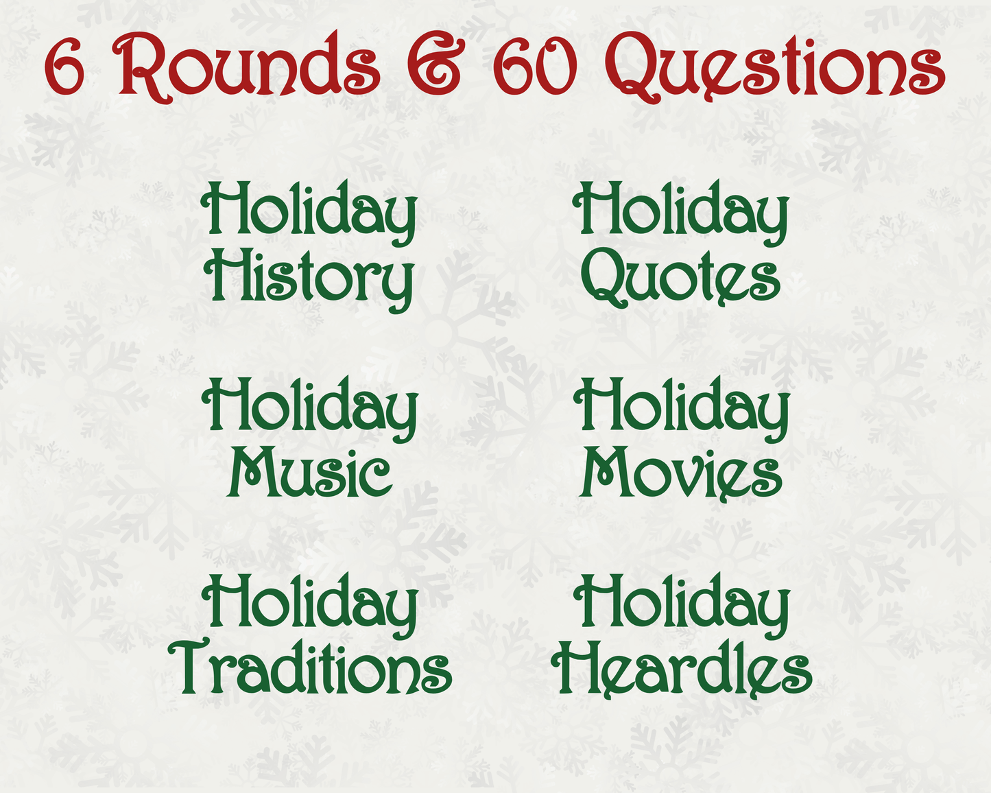 Holiday Trivia Digital Party Game
