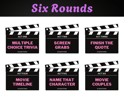 Rom-Com Movie Trivia Digital Game