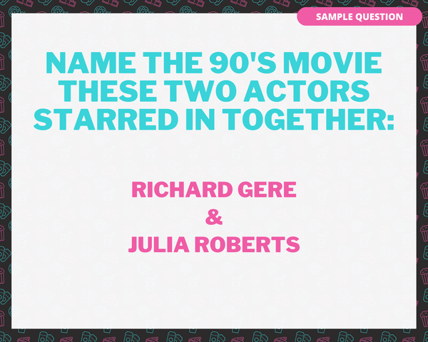 90's Movie Trivia Printable Game