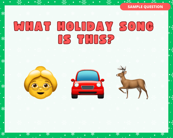 HOLIDAY EMOJI PHRASE PRINTABLE TRIVIA GAME