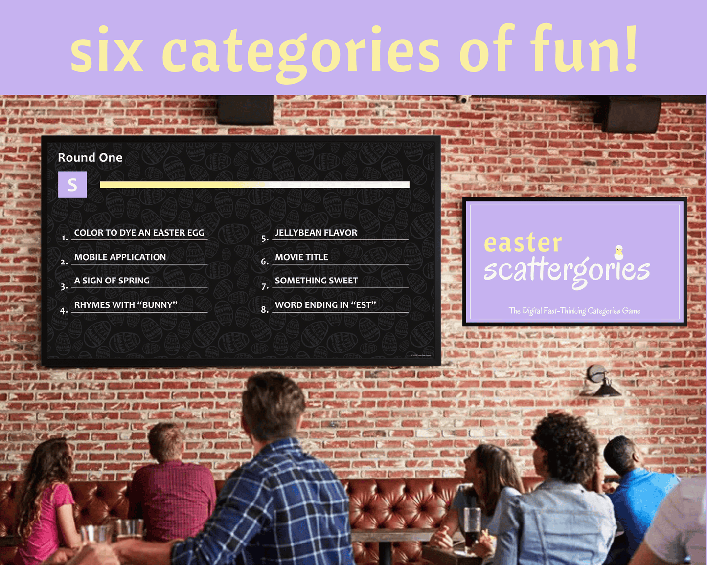 Easter Scattergories Digital Party Game