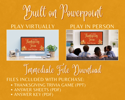 THANKSGIVING TRIVIA DIGITAL GAME