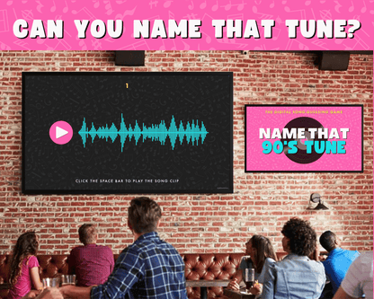 Name That 90's Tune Digital Trivia Game