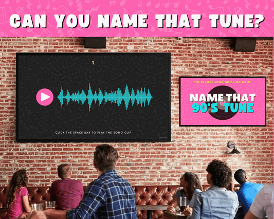 Name That 90's Tune Digital Trivia Game