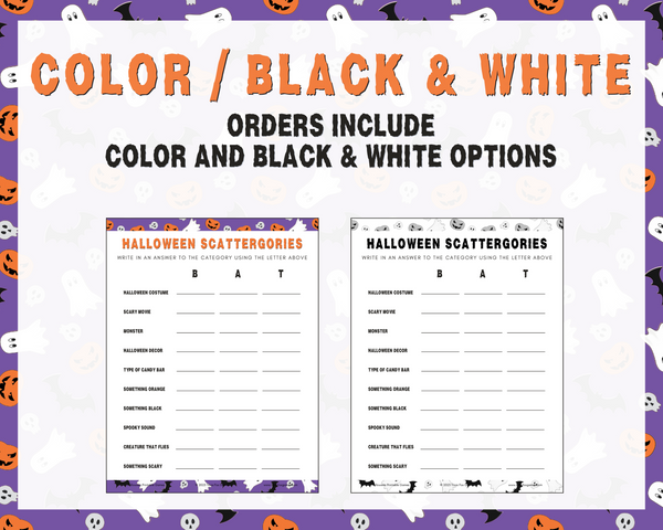 KIDS HALLOWEEN PRINTABLE GAMES