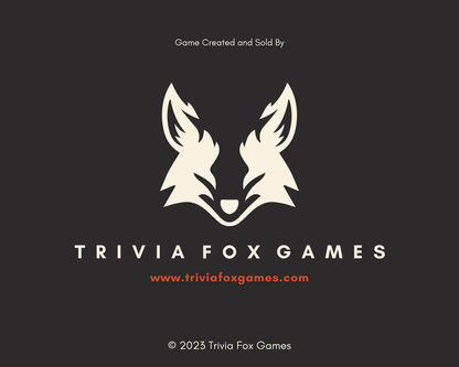 Halloween Movie Trivia Party Game Bundle