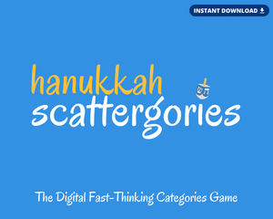 HANUKKAH SCATTERGORIES DIGITAL GAME